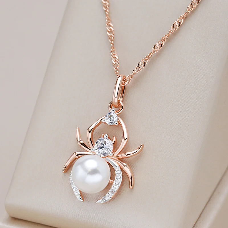 Elegant Pearl Spider Necklace Jasmine's Boutique Australia