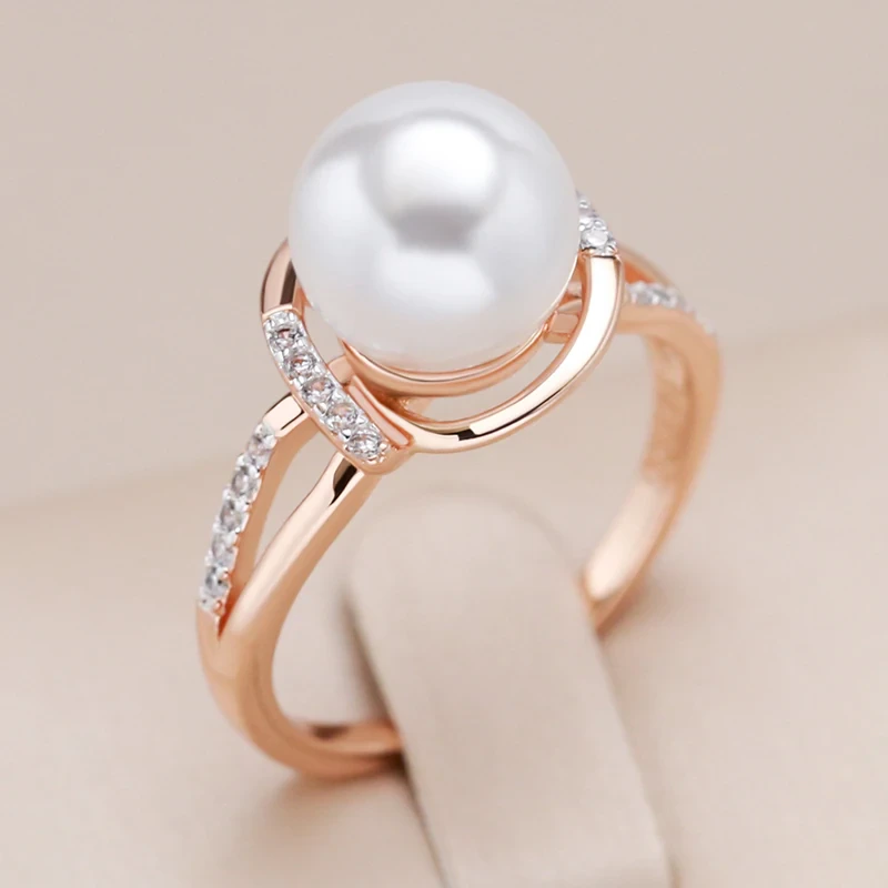 Elegant Bright Pearl Ring Jasmine's Boutique Australia