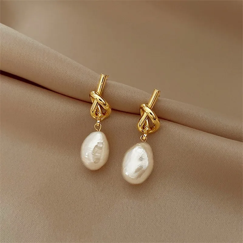 Elegant Barroque Pearl Earrings Jasmine's Boutique Australia