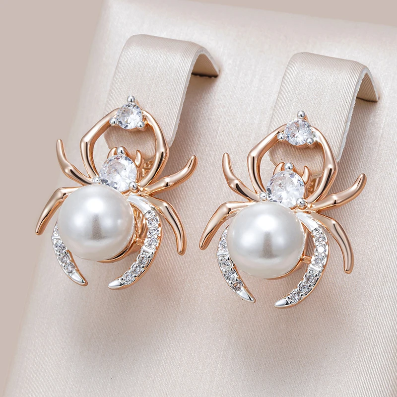 Elegant Spider Pearl Earrings Jasmine's Boutique Australia