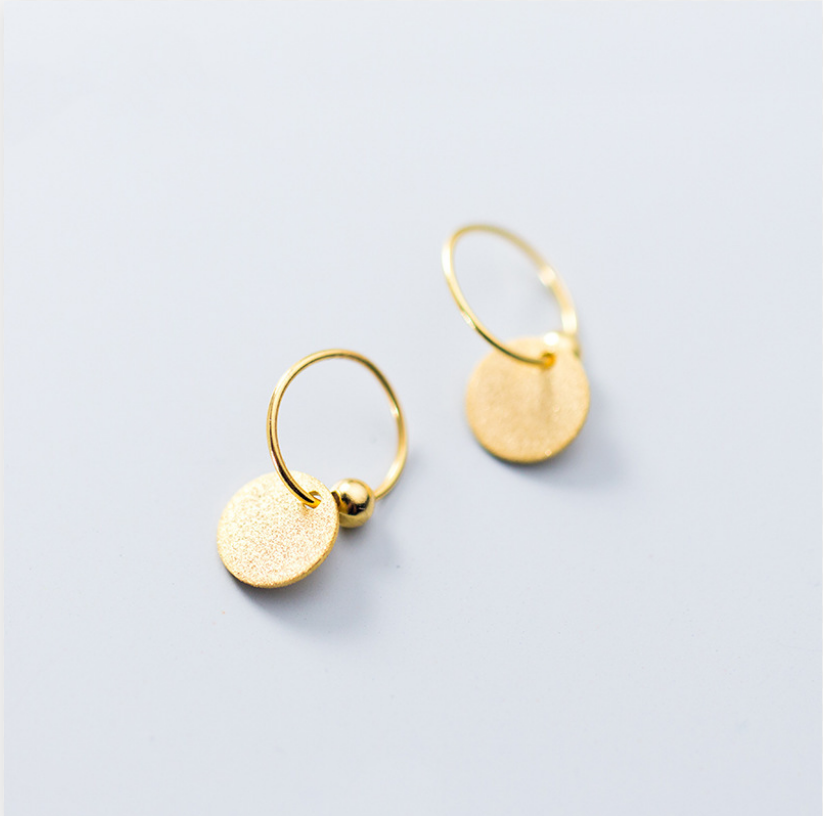 Vintage Rounded Golden Small Earrings Jasmine's Boutique Australia