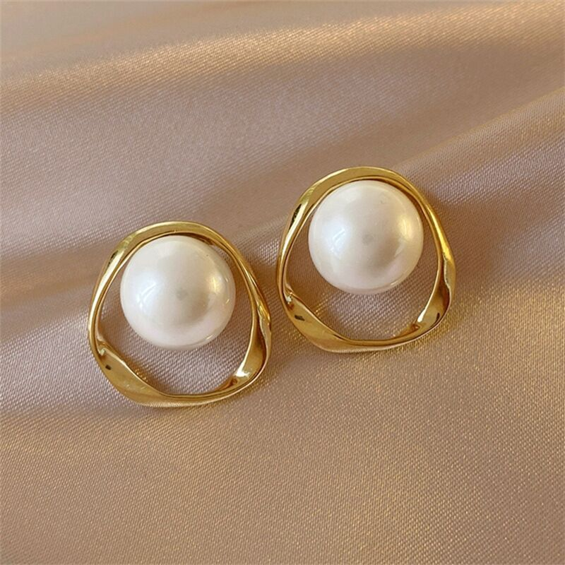 Gold Pearl Earrings Jasmine's Boutique Australia
