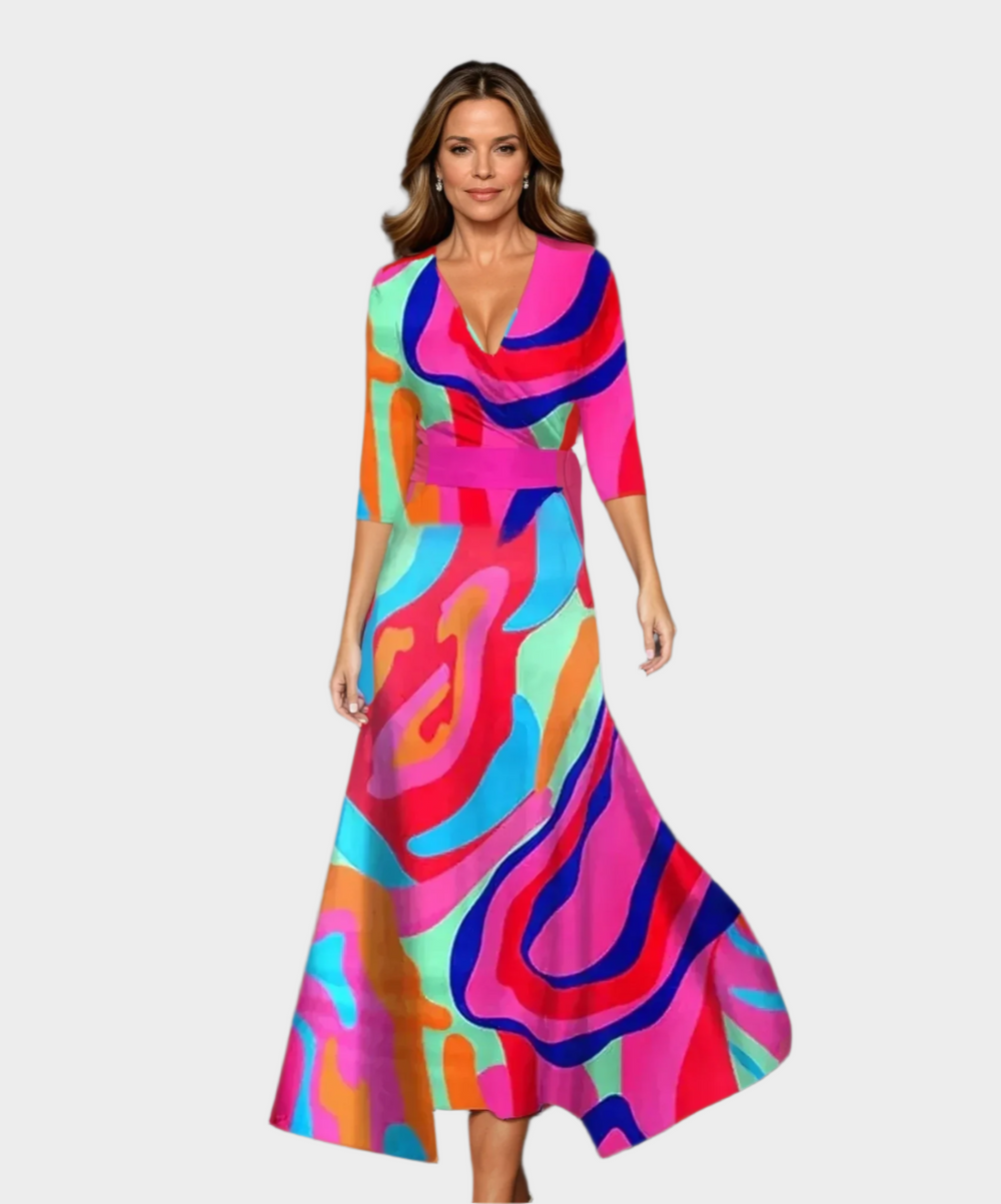 Midi Dress with High Waist and Relaxed Fit Jasmine's Boutique Australia