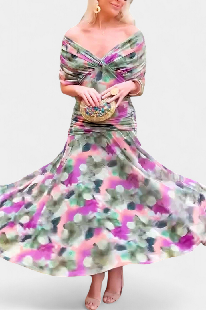 Aurora Floral Elegance Maxi Dress Jasmine's Boutique Australia