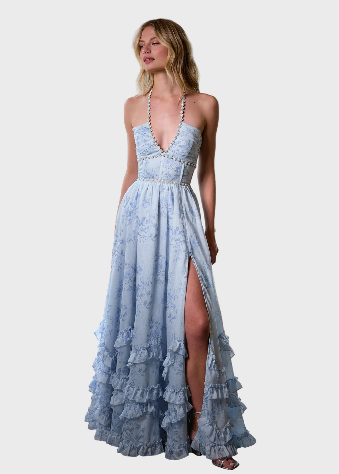 Celeste Dreams Ruffled Maxi Dress Jasmine's Boutique Australia