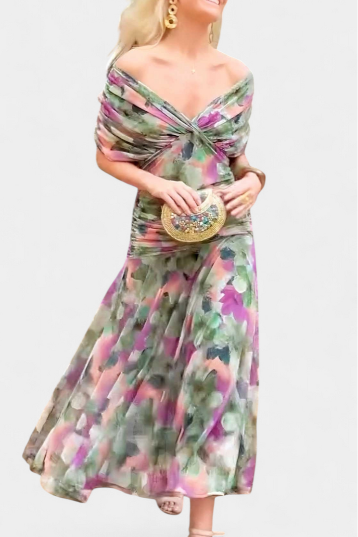 Aurora Floral Elegance Maxi Dress Jasmine's Boutique Australia