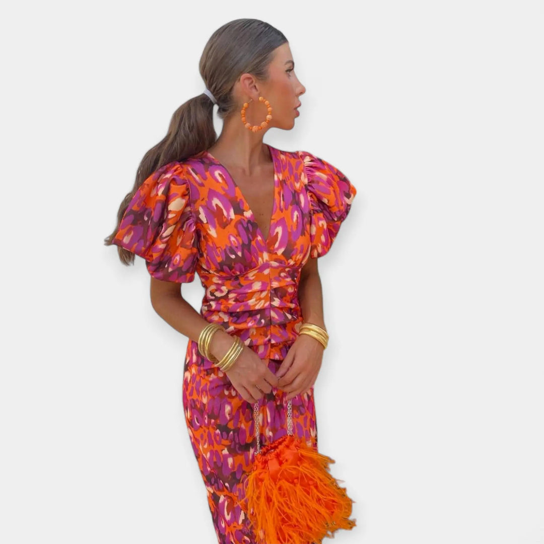 Dress with Sleeves and Ruffles Jasmine's Boutique Australia