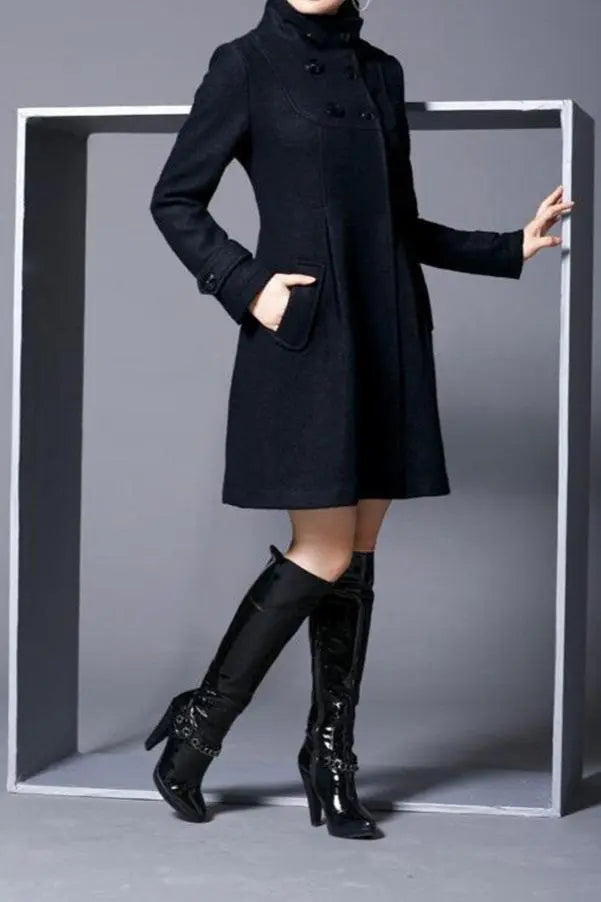 Regal Flare Hooded Coat Jasmine's Boutique Australia
