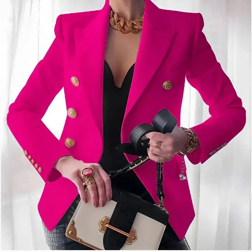 Regal Gold-Button Tailored Blazer Jasmine's Boutique Australia