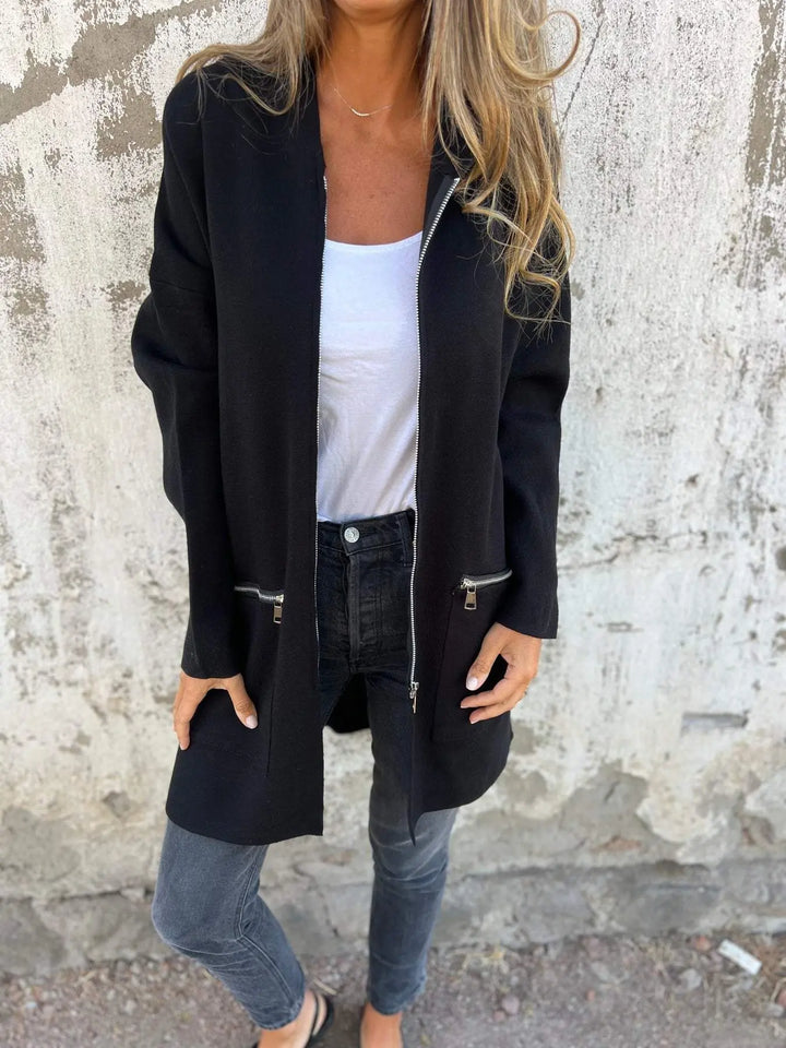 Camel Chic Longline Hoodie Cardigan Jasmine's Boutique Australia