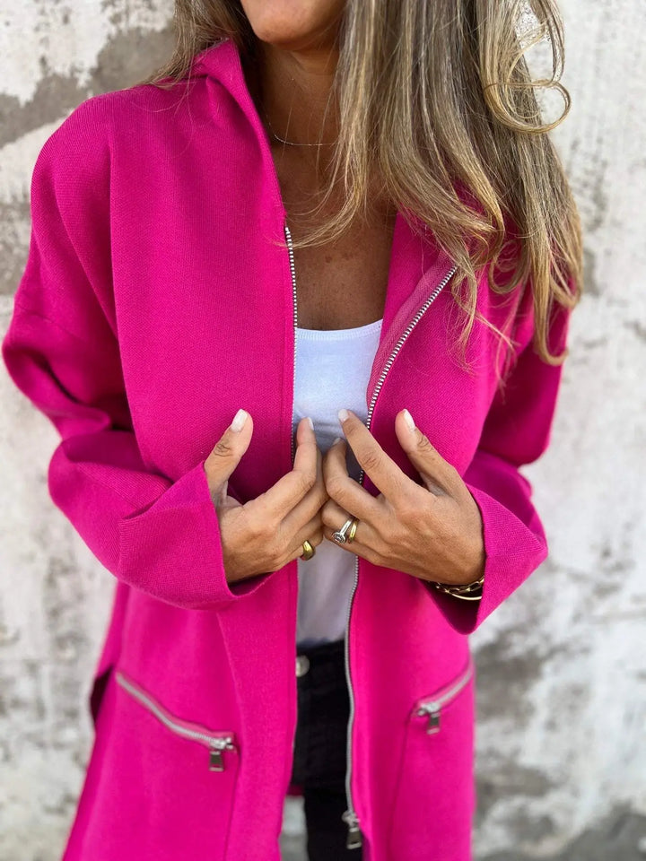 Camel Chic Longline Hoodie Cardigan Jasmine's Boutique Australia