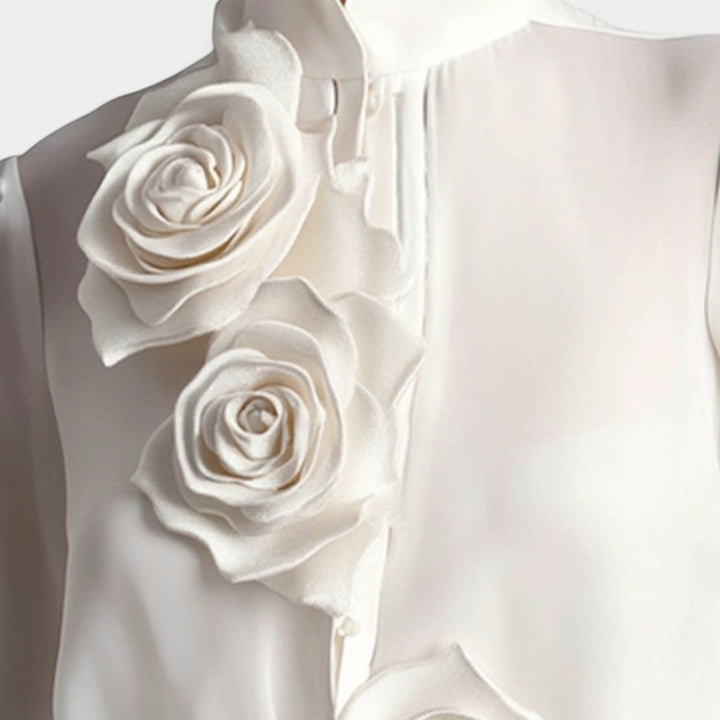 Blouse with 3D Roses Jasmine's Boutique Australia