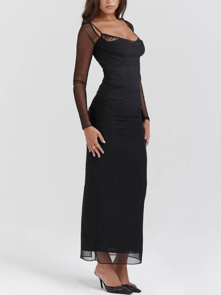 Black Off Shoulder Maxi Dress Jasmine's Boutique Australia