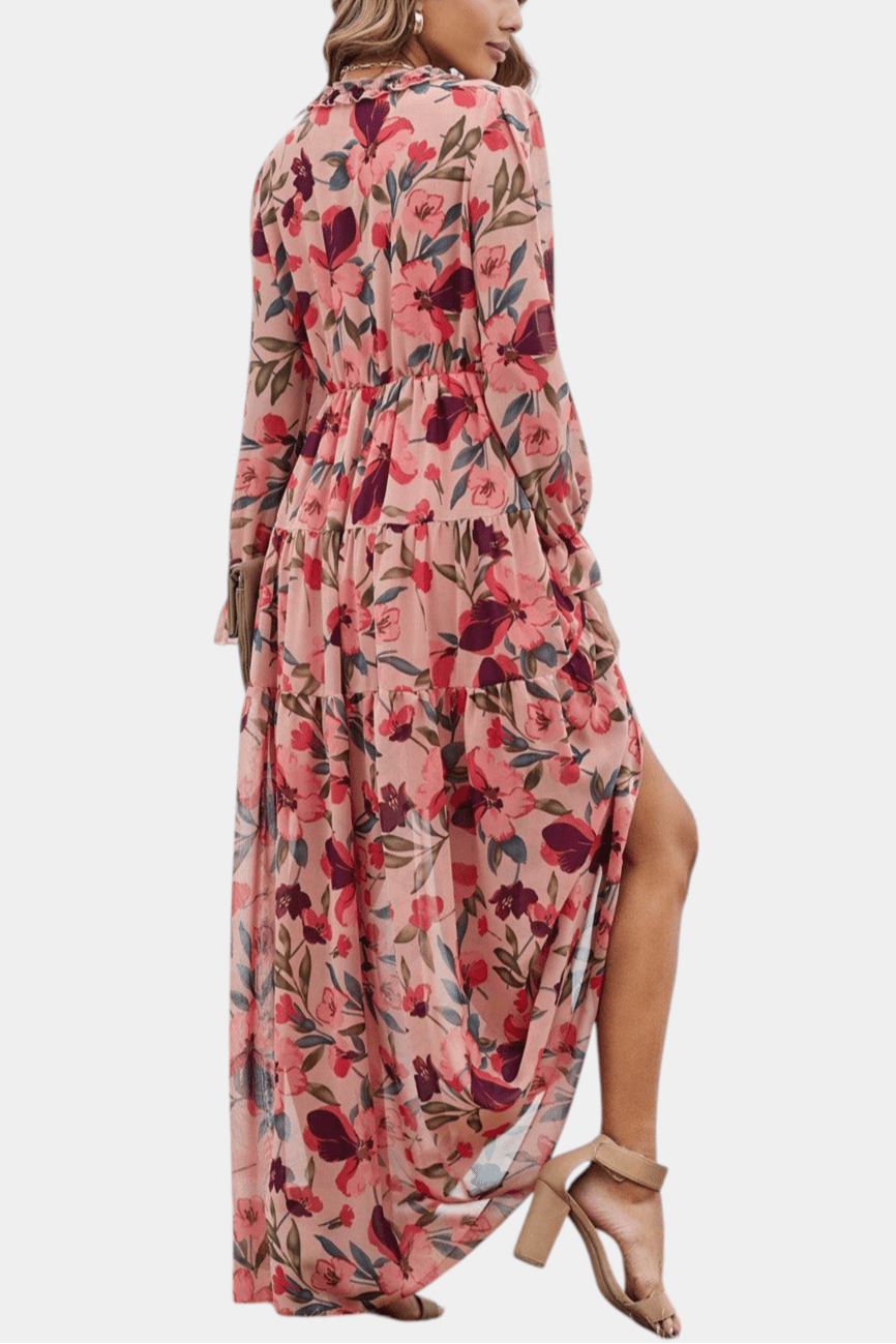 Keti | Long-Sleeve Floral Maxi Dress Liora Lane Boutique