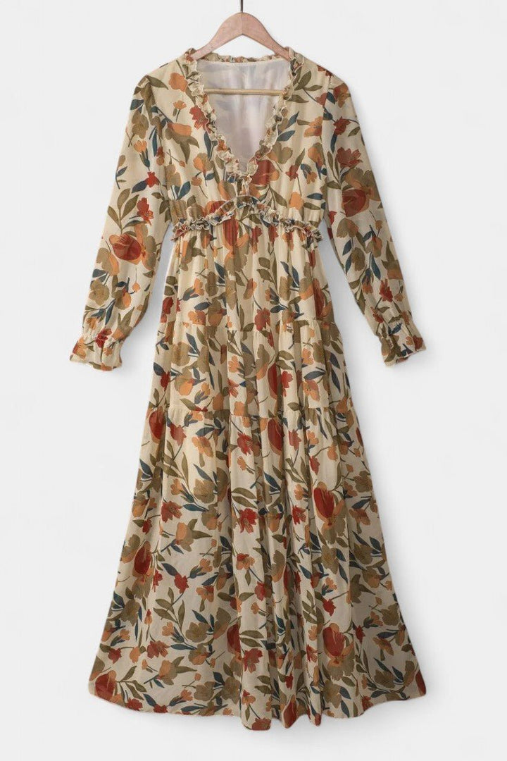 Keti | Long-Sleeve Floral Maxi Dress Liora Lane Boutique