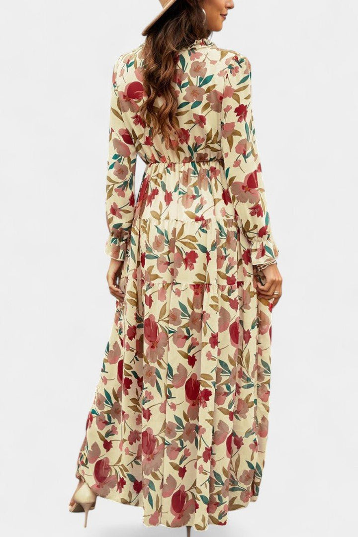 Keti | Long-Sleeve Floral Maxi Dress Liora Lane Boutique