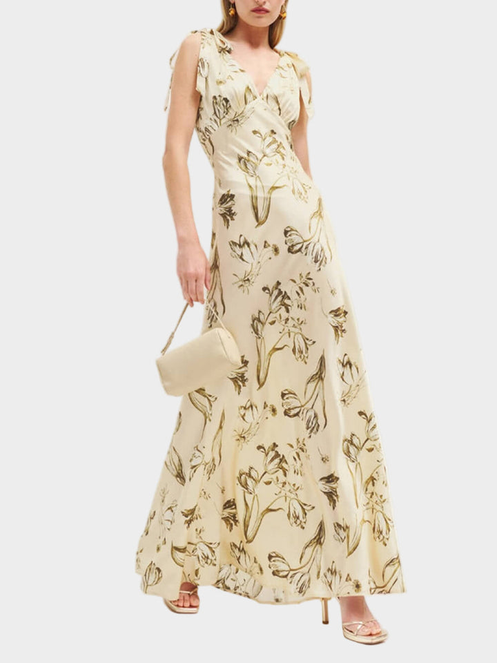 Leila Dress with Flare Knots Maxi Jasmine's Boutique Australia