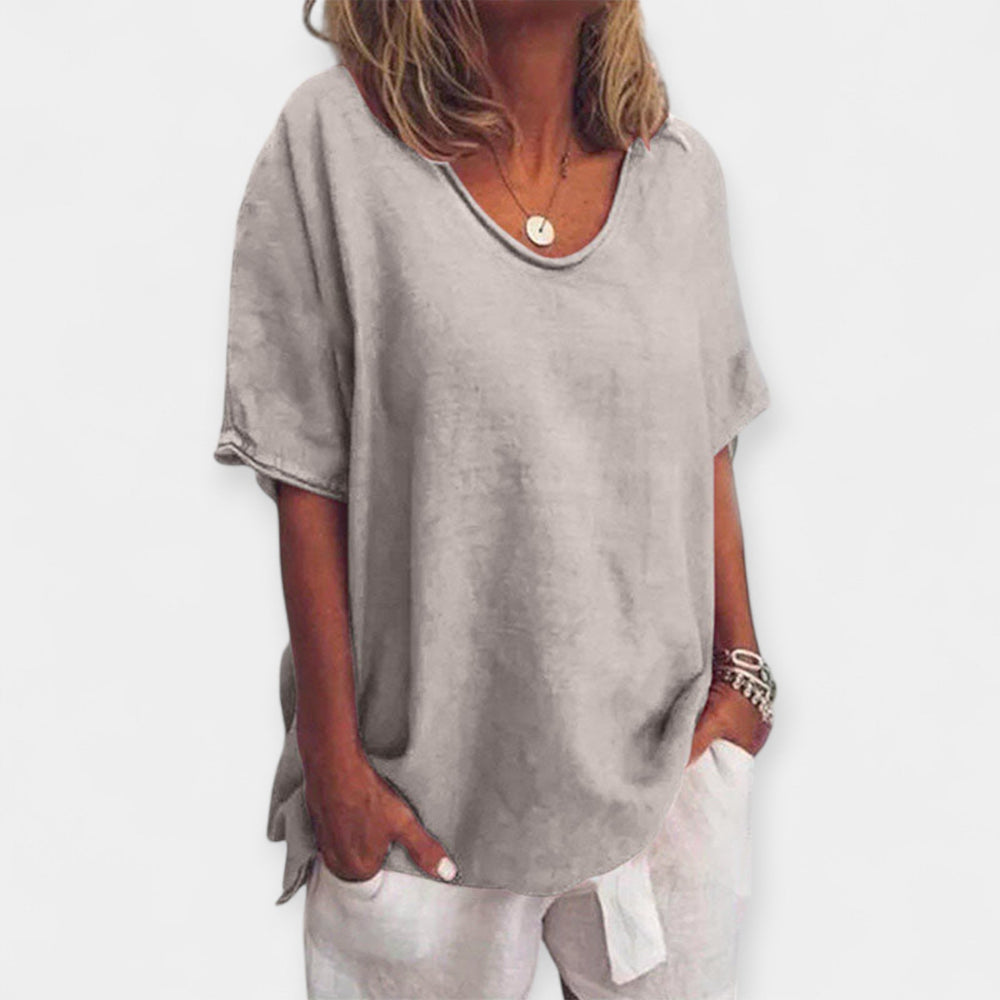 Summer Blouse with V-Neck Jasmine's Boutique Australia