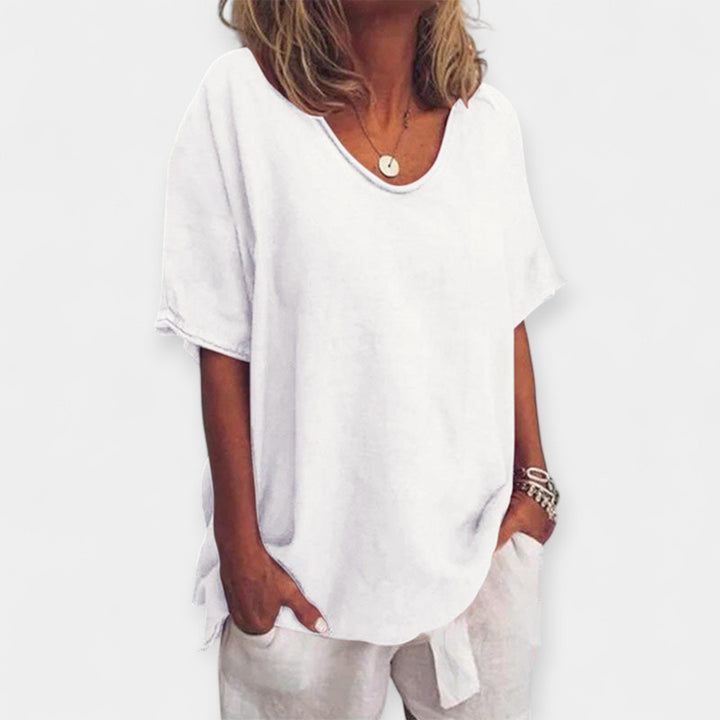 Summer Blouse with V-Neck Jasmine's Boutique Australia