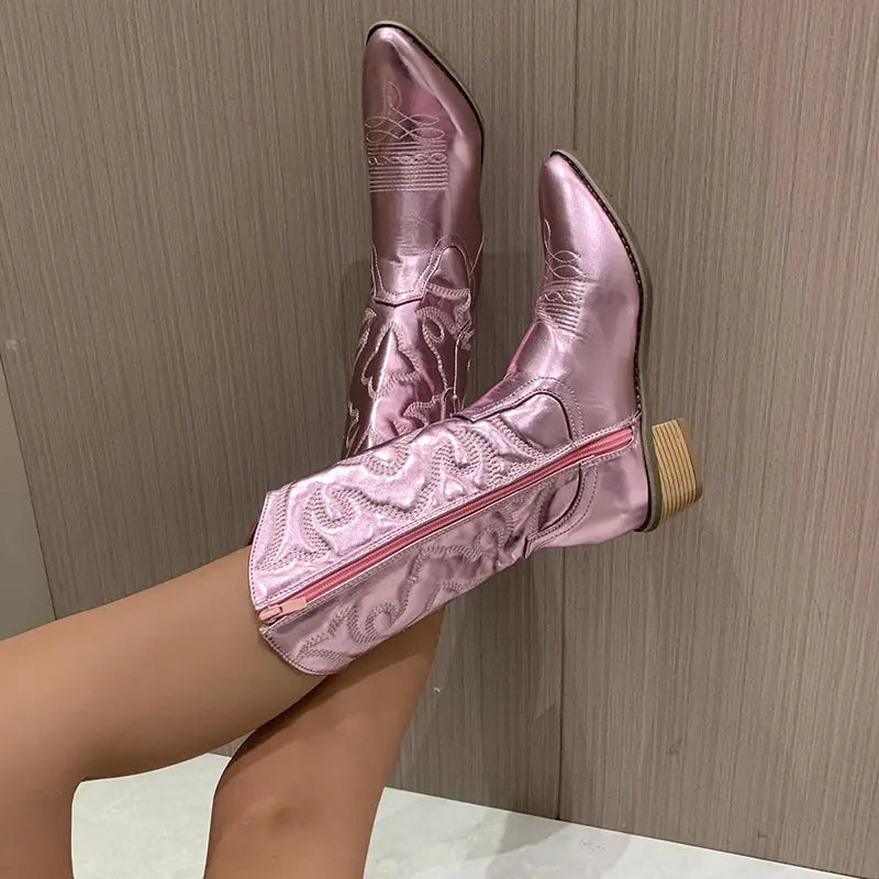 Rose Sunset Western Boots  html Copy Edit Jasmine's Boutique Australia