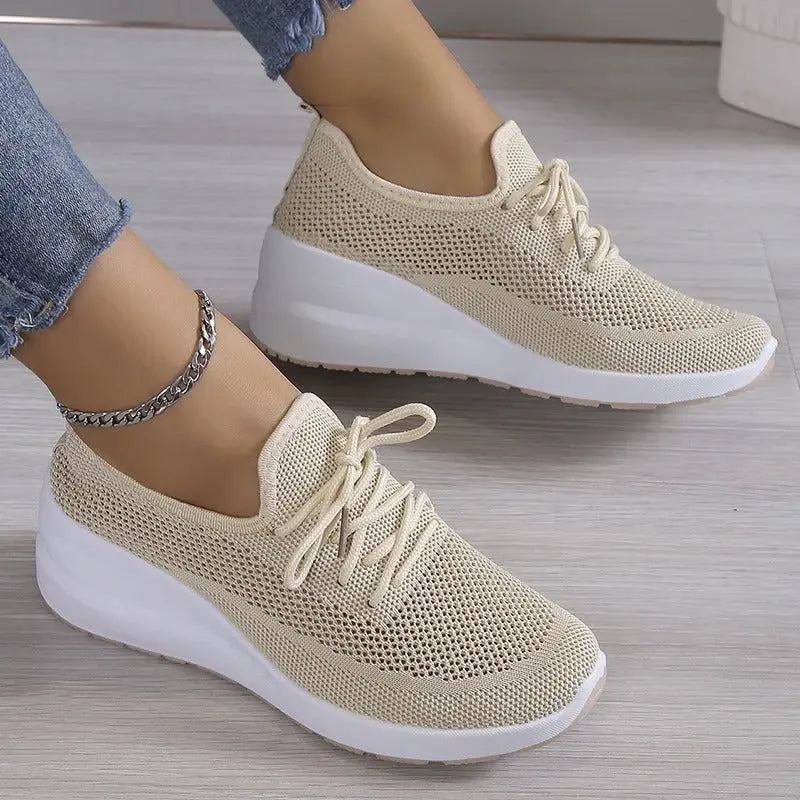 Black Knit Platform Sneakers Jasmine's Boutique Australia
