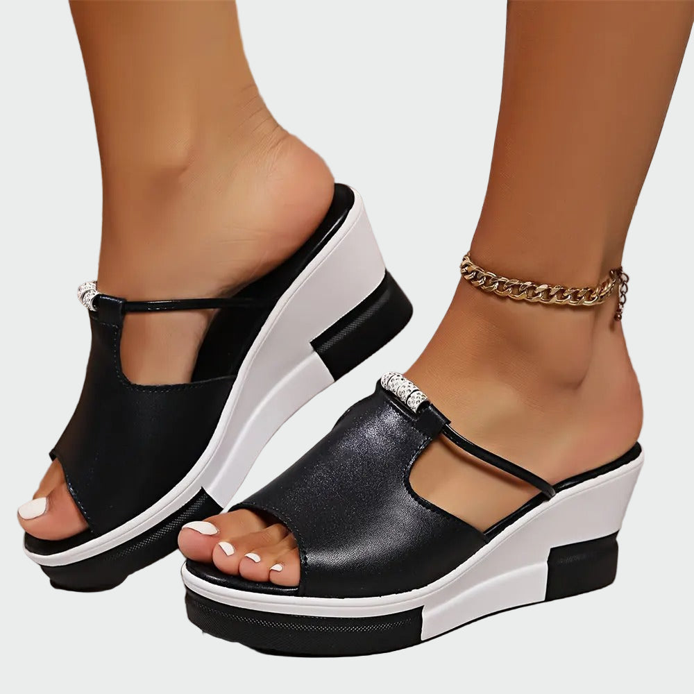 Peep Toe Wedge Sandals Jasmine's Boutique Australia