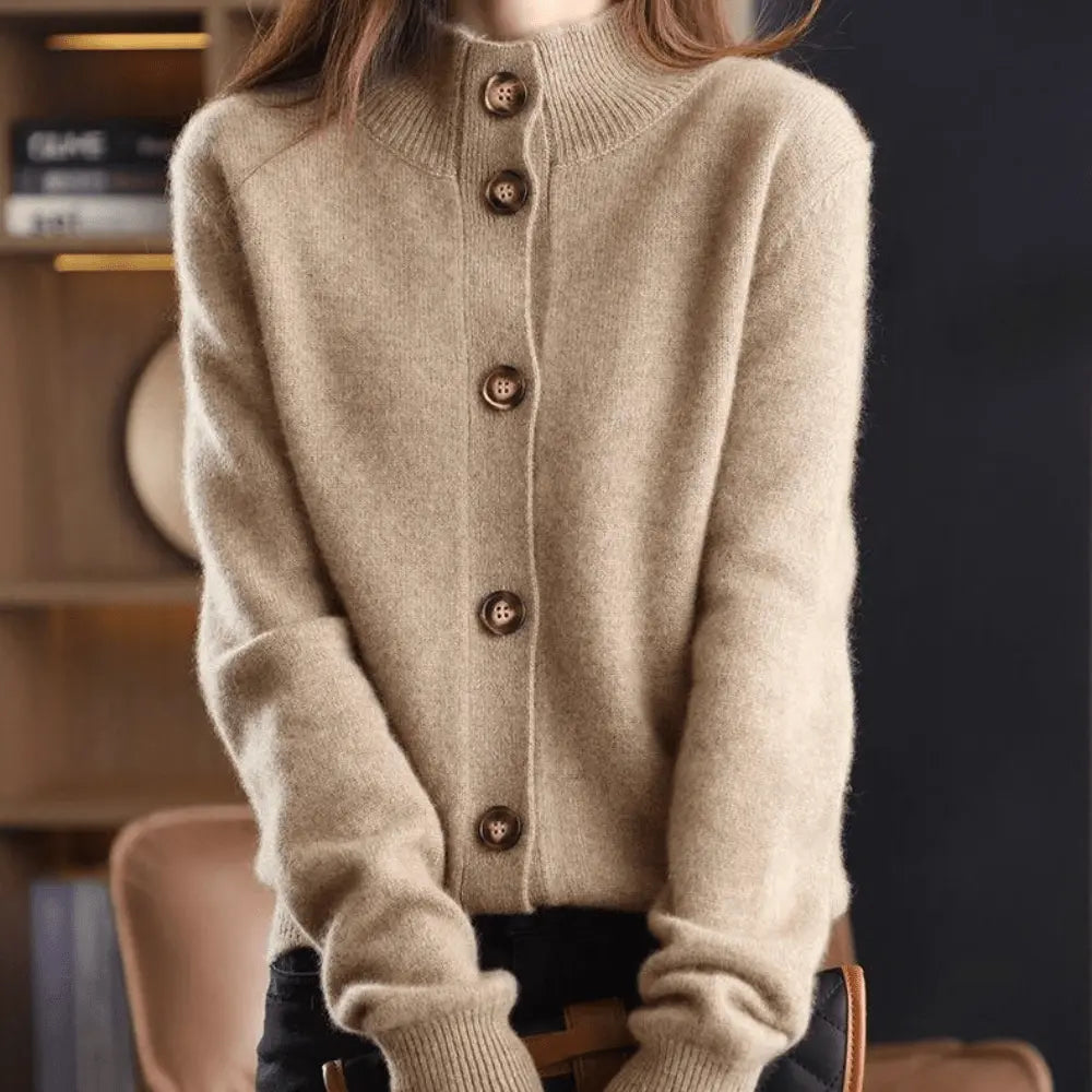 Elegant Soft-Touch Button Cardigan Jasmine's Boutique Australia