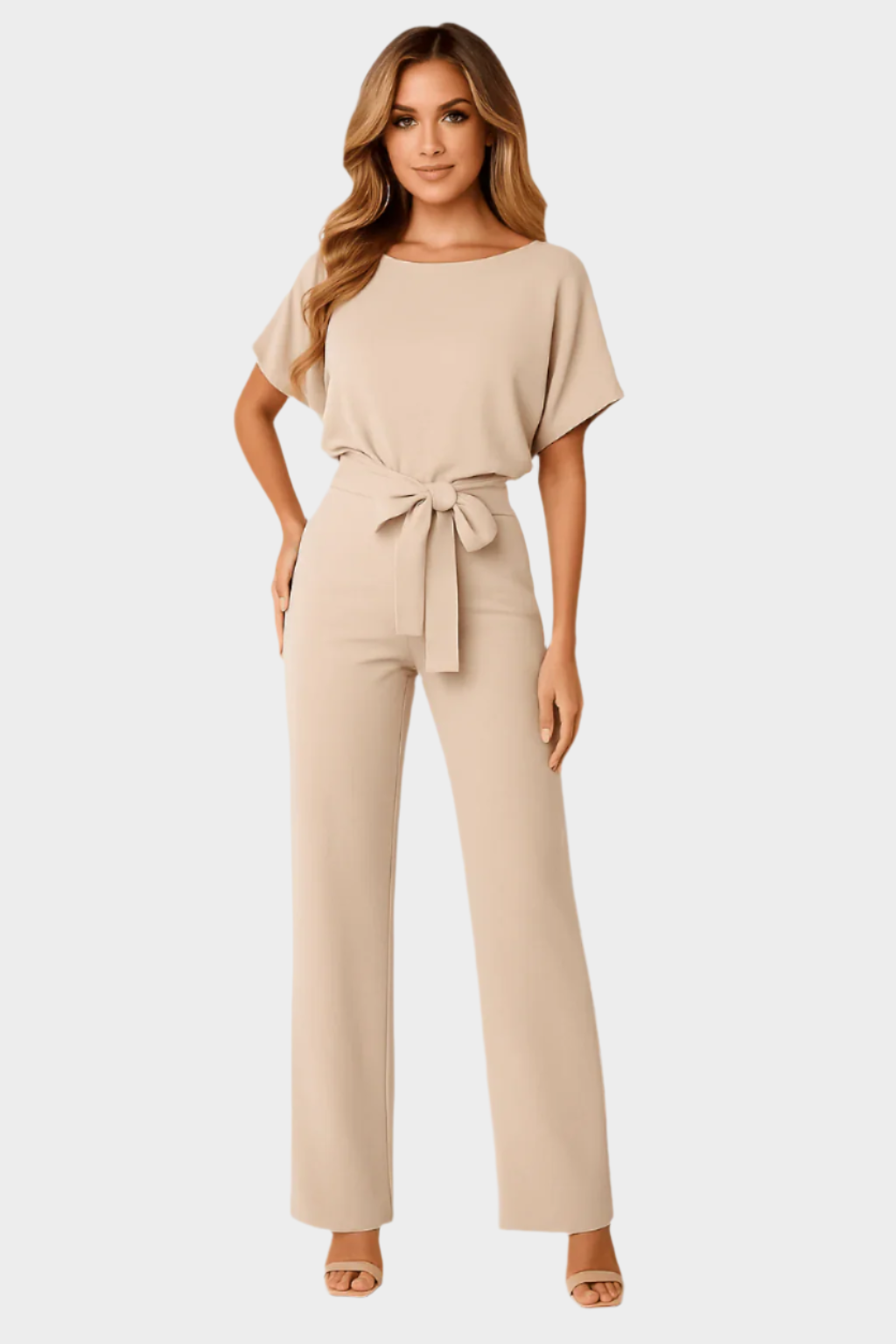 Full-Length Jumpsuit with Belt Jasmine's Boutique Australia