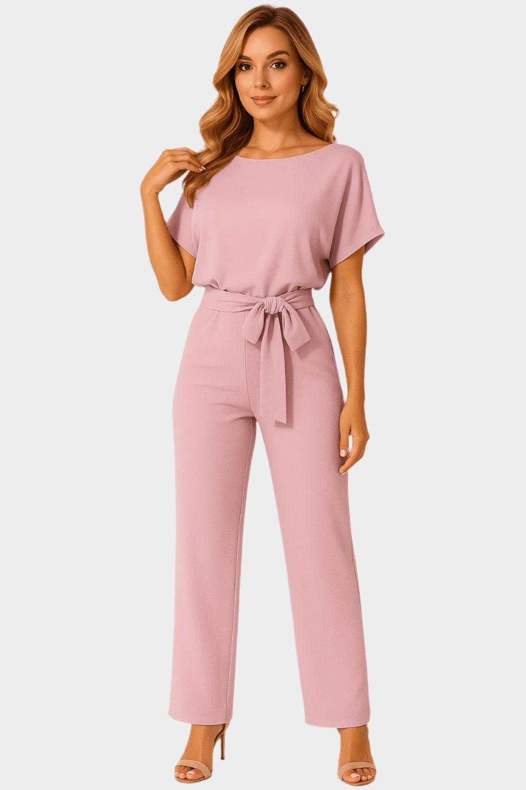 Full-Length Jumpsuit with Belt Jasmine's Boutique Australia