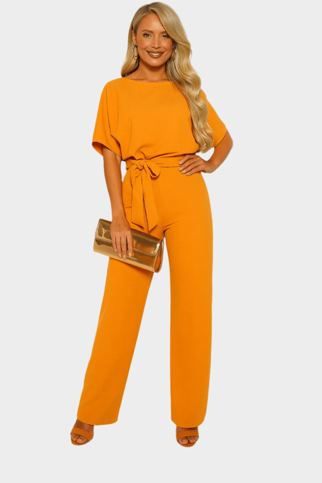 Full-Length Jumpsuit with Belt Jasmine's Boutique Australia