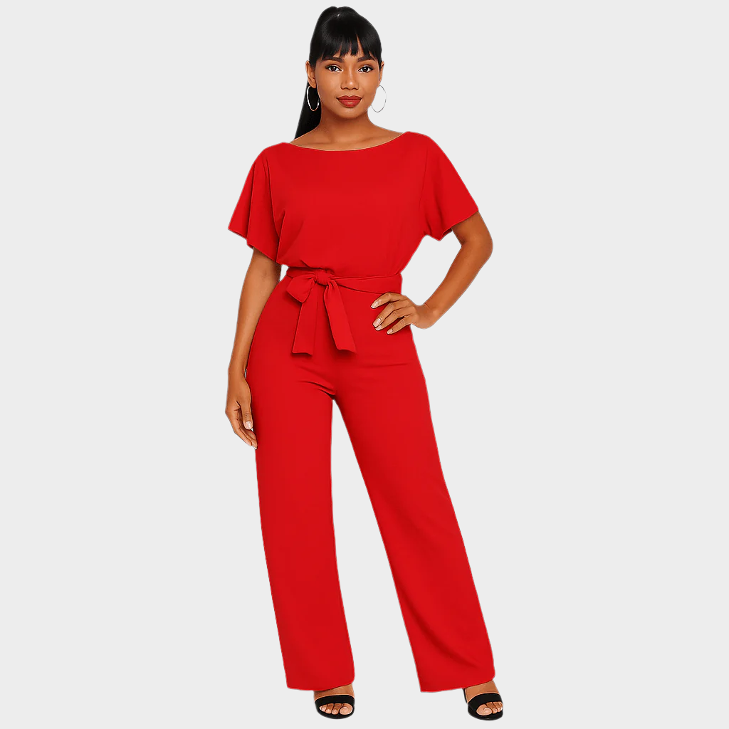 Full-Length Jumpsuit with Belt Jasmine's Boutique Australia