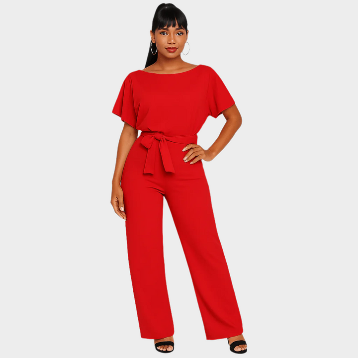 Full-Length Jumpsuit with Belt Jasmine's Boutique Australia