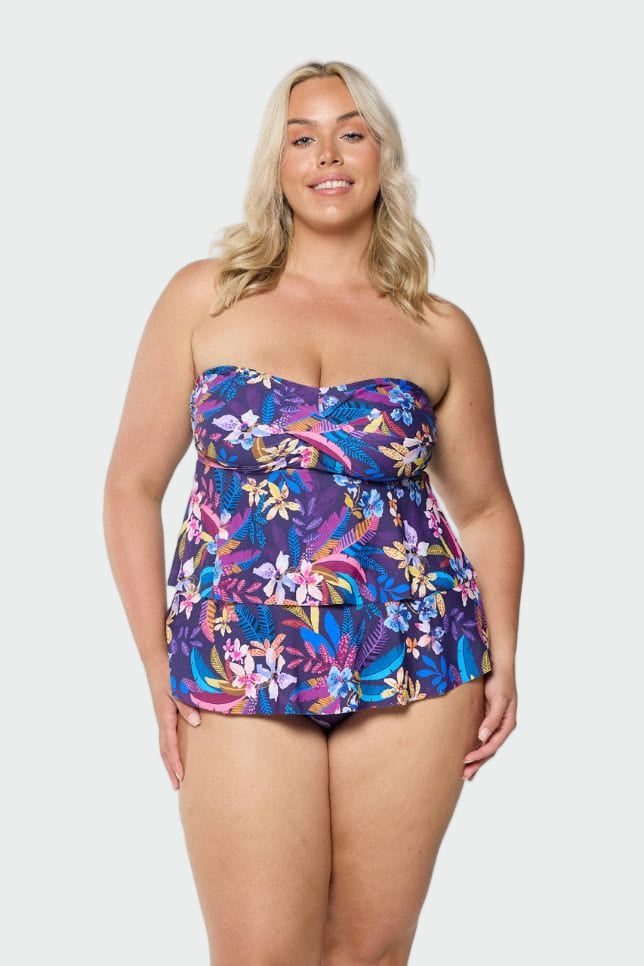 Majorca Bandeau Tiered Tankini Top Jasmine's Boutique Australia