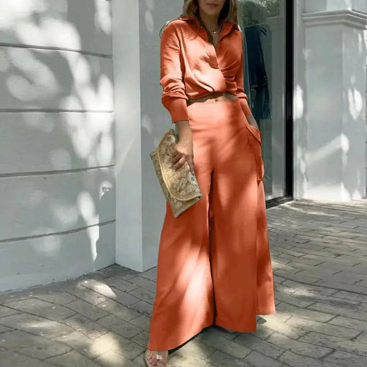 Summer Set with Knotted Shirt and High-Waisted Palazzo Pants Jasmine's Boutique Australia