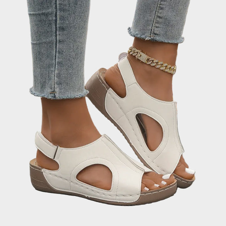 Mocha Cutout Comfort Sandals Jasmine's Boutique Australia