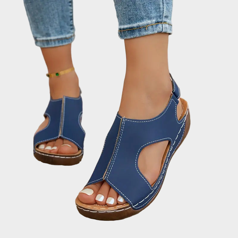 Mocha Cutout Comfort Sandals Jasmine's Boutique Australia