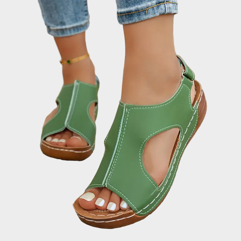 Mocha Cutout Comfort Sandals Jasmine's Boutique Australia