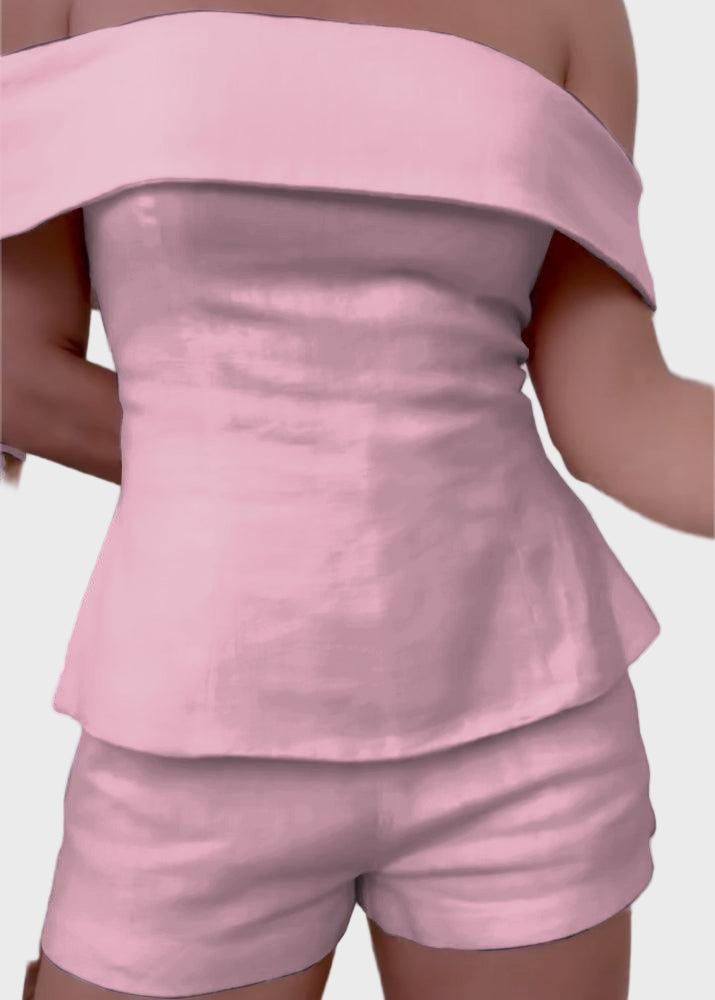 Santorini Breeze Linen Set Jasmine's Boutique Australia