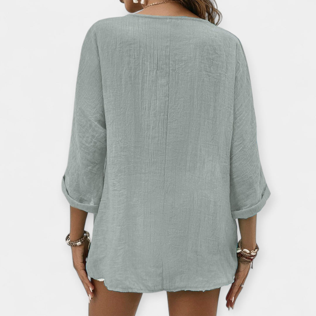 Linen T-Shirt Jasmine's Boutique Australia