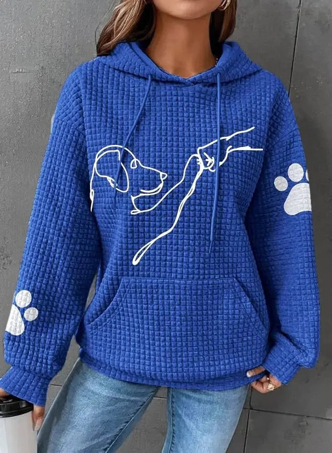 Paw Connection Waffle Hoodie Jasmine's Boutique Australia