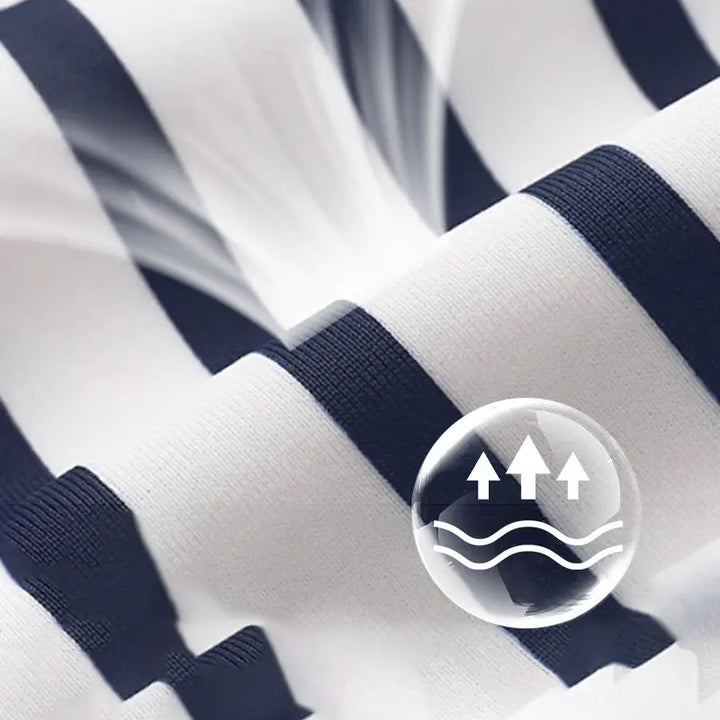 Striped Contrast Trim Tee Jasmine's Boutique Australia