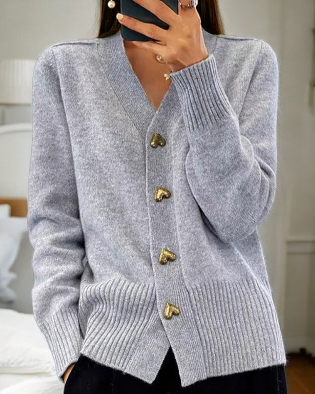 Caitlin | Elegant Cardigan  Liora Lane Boutique #1851 Chasie Grey / UK 16-18 (XL) 39.95