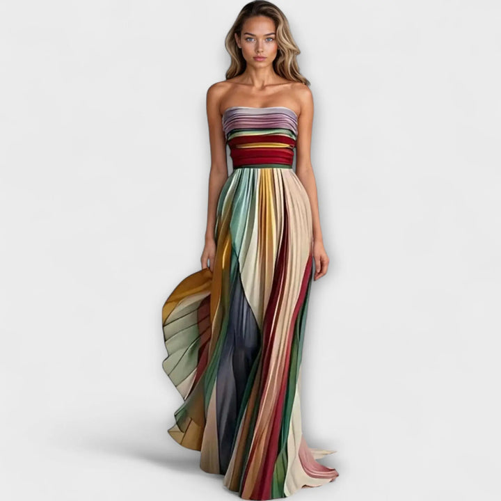 Sunset Breeze Pleated Maxi Dress Jasmine's Boutique Australia