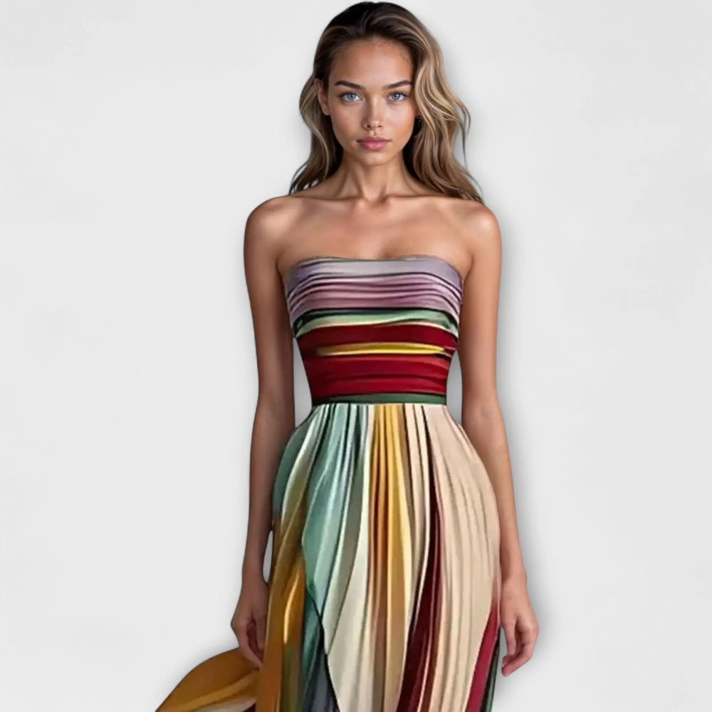 Sunset Breeze Pleated Maxi Dress Jasmine's Boutique Australia