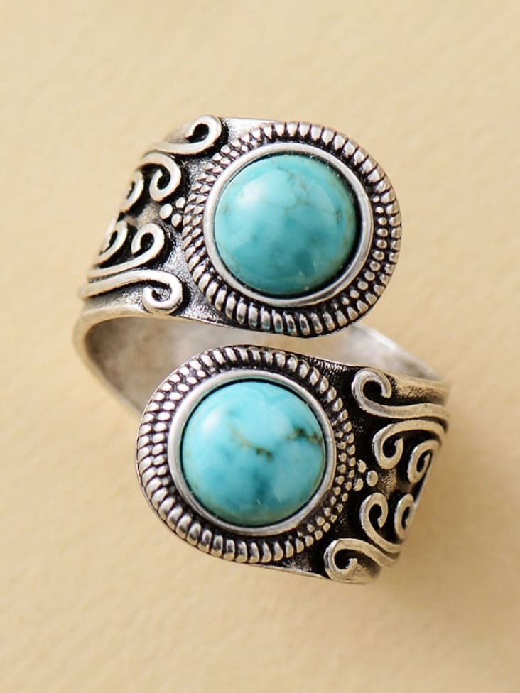 Ring made of natural amethyst silver-plated Jasmine's Boutique Australia