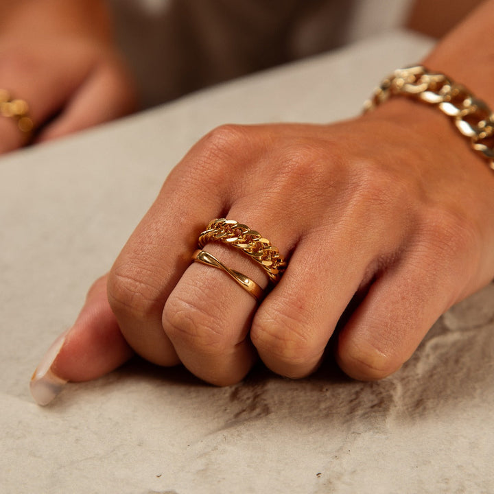 Curb Chain Ring Jasmine's Boutique Australia