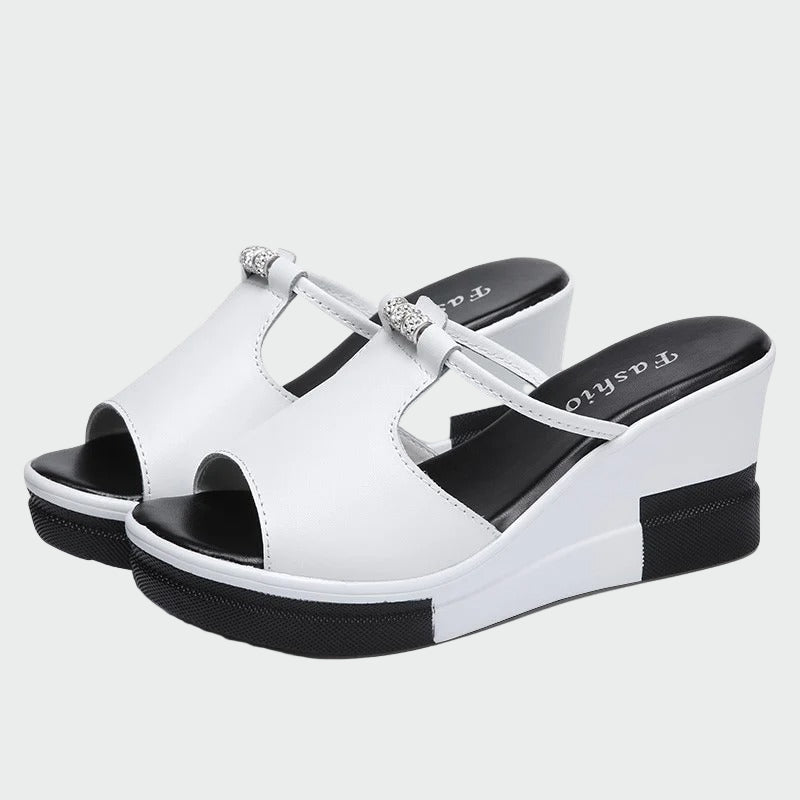 Peep Toe Wedge Sandals Jasmine's Boutique Australia