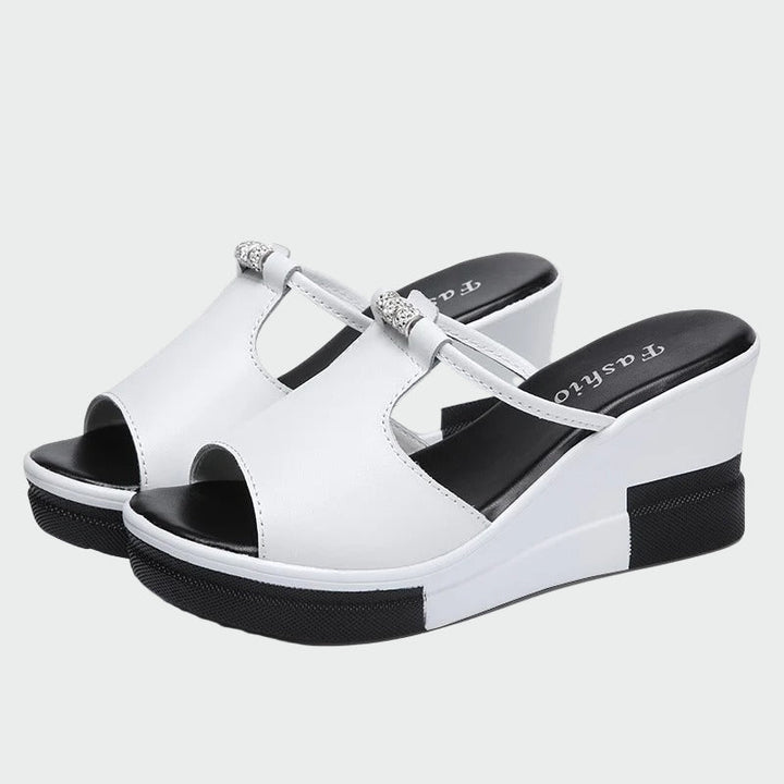 Peep Toe Wedge Sandals Jasmine's Boutique Australia