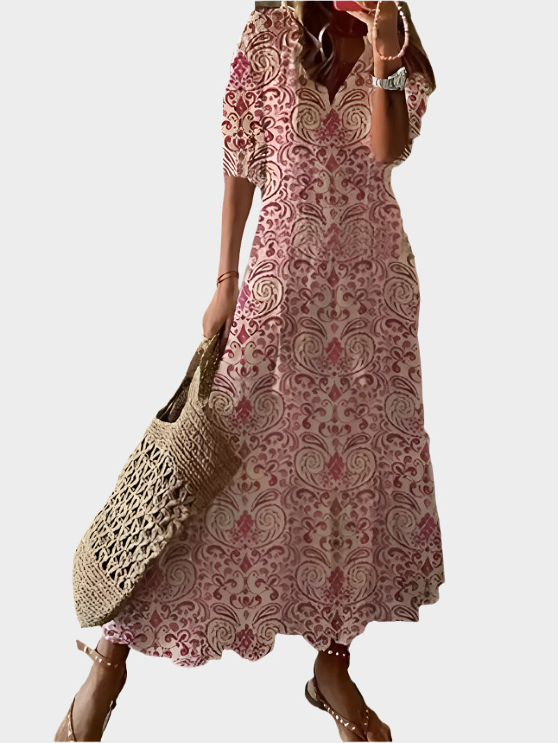 Vintage Dress with V-Neckline Jasmine's Boutique Australia