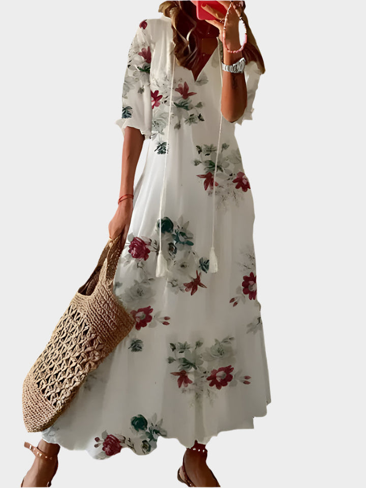 Vintage Dress with V-Neckline Jasmine's Boutique Australia